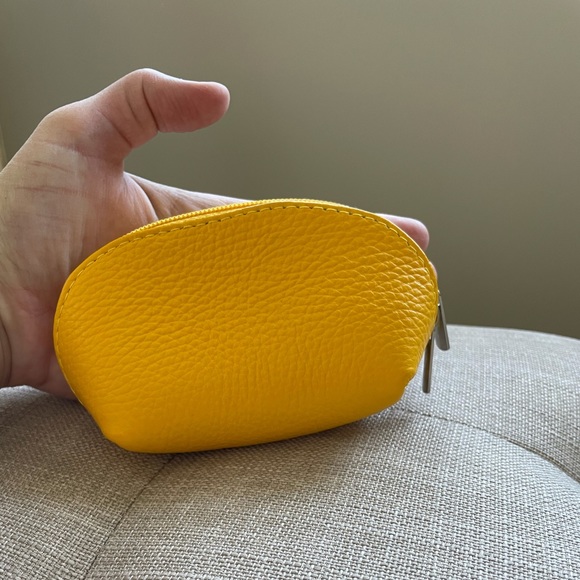 HANDMADE small real leather pouch. - Picture 2 of 3